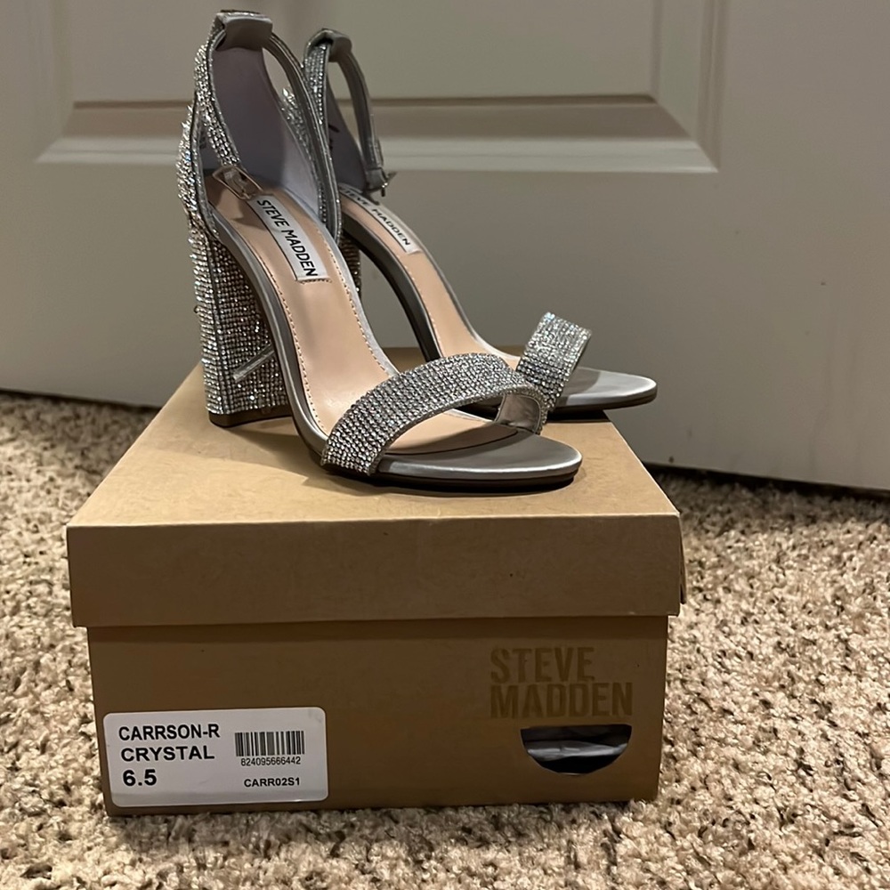 Crystal Steve Madden heels